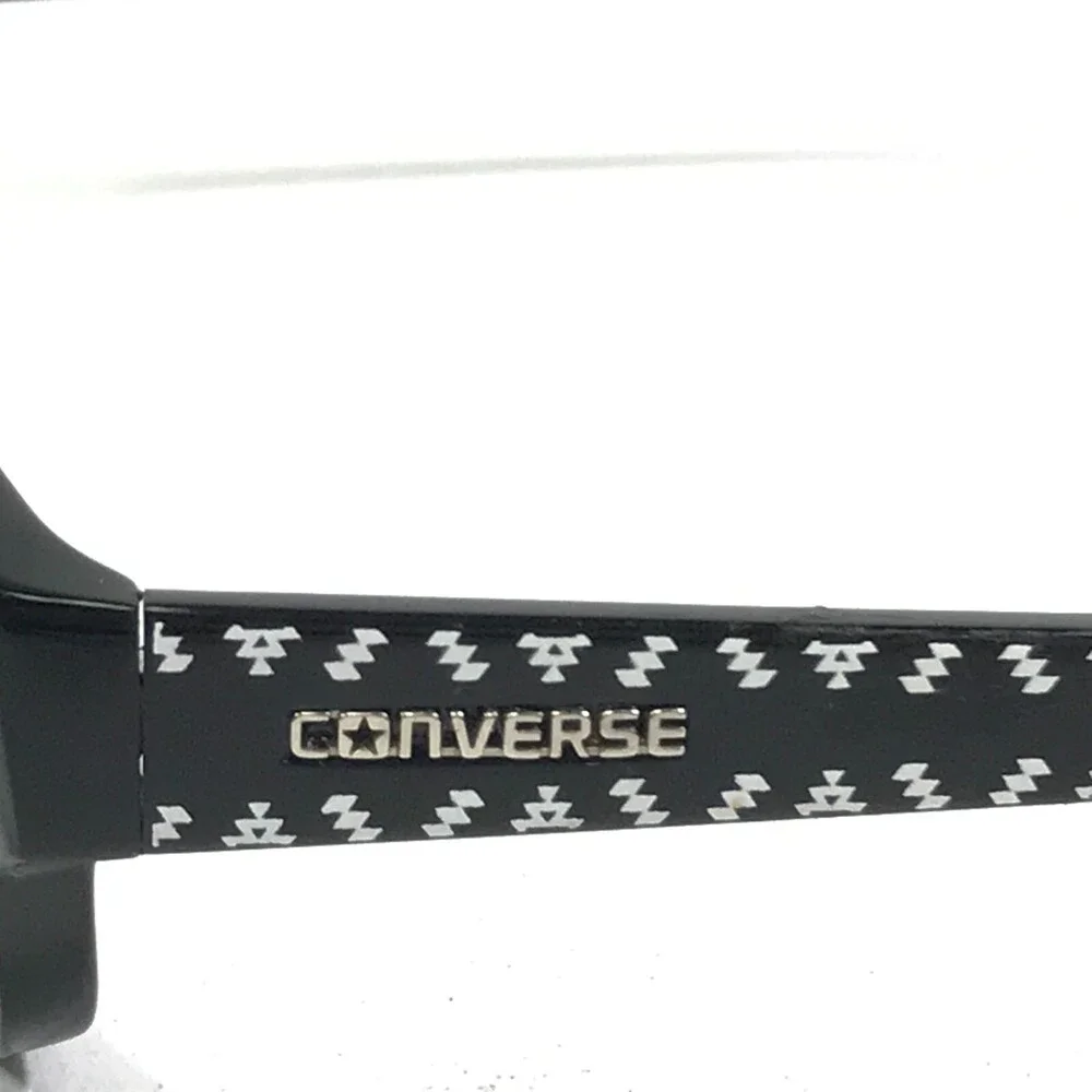 Converse Kids Eyeglasses Frames K019 BLACK Rectangular Full Rim 47-15-125